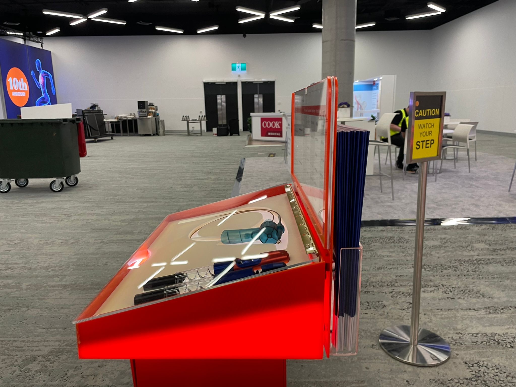BD diplay stands for tradeshow sideview