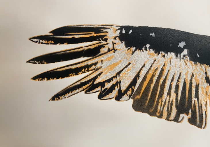 Custom Stencils: Examples and Uses 25 detail of Condor custom stencil
