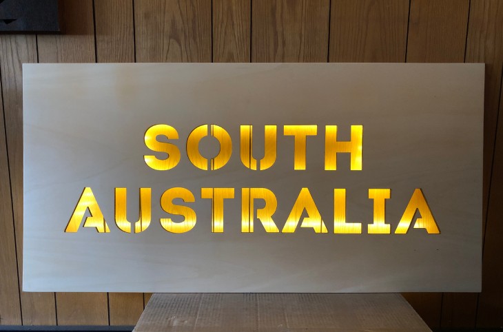 Example projects for events, promotions and marketing agencies 21 South Australia sign