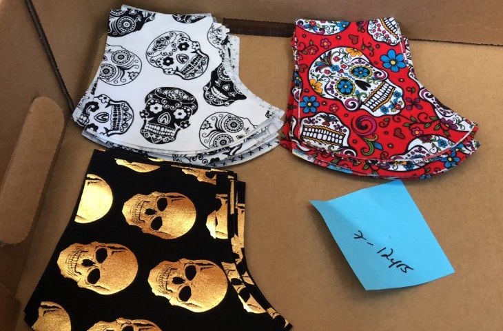 commercial laser cutting fabric facemasks