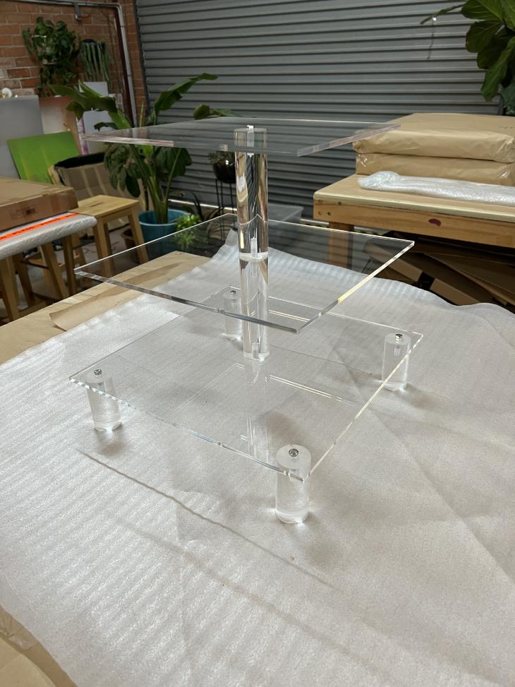 three layered table centre display stand